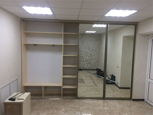 Встроенный шкаф с кухней